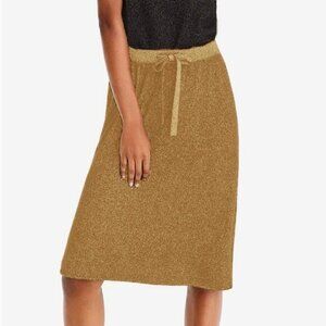 J.Crew Demylee Collab Cashmere Knit Skirt Size Medium Gold Tan
